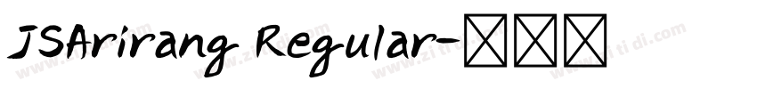 JSArirang Regular字体转换